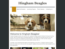 Tablet Screenshot of hinghambeagles.com